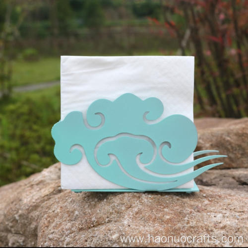 Chinese style paper towel holder with auspicious clouds